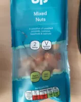 Mängden socker i Mixed nuts