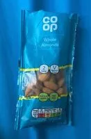 Mängden socker i whole almonds