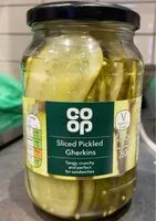 Mängden socker i Sliced pickled gherkins