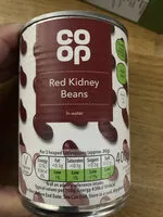 Mängden socker i Co-op Red kidney beans