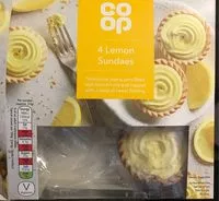 Mängden socker i 4 lemon sundaes