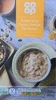 Mängden socker i Golden syrup flavour porridge oat sachets