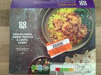 Mängden socker i Cauliflower, sweet potato & lentil curry