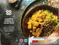 Mängden socker i Chicken Korma & Pilau Rice