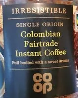 Mängden socker i Colombian fairtrade instant coffee