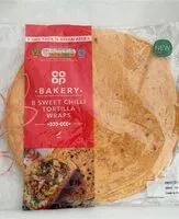 Mängden socker i Sweet Chilli Tortilla Wraps