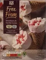 Mängden socker i Strawberry and Vanilla Cones