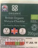Mängden socker i British Organic Mature Cheddar