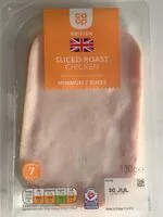 Mängden socker i Sliced roast chicken