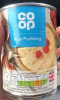 Mängden socker i Co op rice pudding