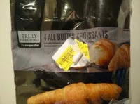 Mängden socker i 4 all butter croissants