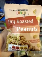 Mängden socker i Dry roasted peanuts