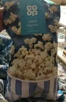 Mängden socker i Co-op salted popcorn