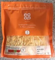 Mängden socker i Grated mozzarella and cheddar cheese