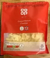 Mängden socker i Grated mature cheddar