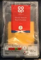 Mängden socker i Sliced Mature Red Cheddar