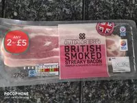 Mängden socker i Outdoor bred smoked streaky bacon