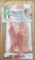 Mängden socker i Prosciutto crudo