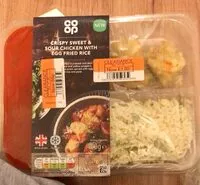 Mängden socker i Crispy sweet & sour chicken with egg fried rice