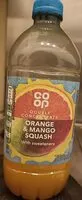 Mängden socker i co op double concentrate orange & mango squash