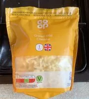 Mängden socker i Grated mild cheddar