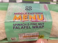 Mängden socker i Middle Eastern Menu: Spinach & Pine Nut Falafel Wrap