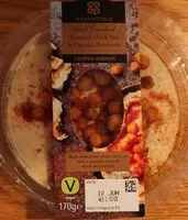 Mängden socker i Roasted chickpea and positions houmous