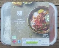 Mängden socker i coop chilli con carne & rice