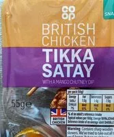 Mängden socker i Tikka satay