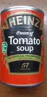 Mängden socker i HEINZ cream of tomate soup