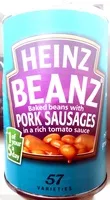 Beans with pork sausages