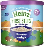 Mängden socker i 7+ Months First Steps Blueberry Porridge