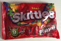 Mängden socker i Skittles Fruits