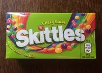 Mängden socker i Skittles Crazy Sours Goûts Fruits Acidulés