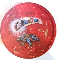 Mängden socker i Assortiment de chocolats au lait fourrés et de biscuits enrobés de chocolat au lait