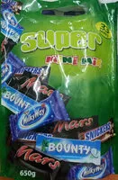 Mängden socker i Super Mini Mix Chocolate Pouch