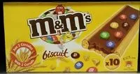 Mängden socker i m&m's biscuit