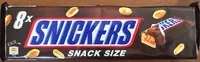 Mängden socker i Snickers x1