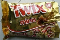 Mängden socker i Twix minis barres x19 - 403g