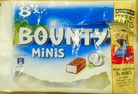 Mängden socker i Bounty Minis