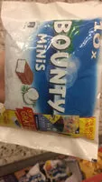 Mängden socker i Bounty Chocolate Bars Treat Size X10