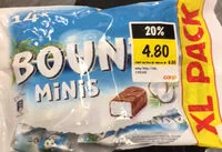 Mängden socker i Bounty Mini