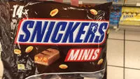 Mängden socker i Snickers