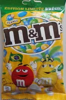 Mängden socker i M&M's édition limitée Brésil