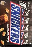 Mängden socker i Snickers Duo Packs