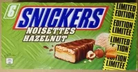 Mängden socker i Snickers Noisettes