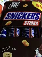 Mängden socker i Snickers Sticks