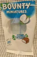 Mängden socker i Bounty Miniatures
