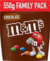 Mängden socker i M&M's Chocolat 550g