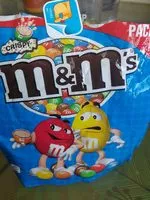 Mängden socker i M&M's Crispy 374g FAMILY PACK